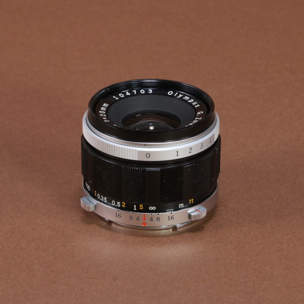 Olympus 20mm f3.5 G.Zuiko Auto-W Lens for Olympus Pen F | Blue