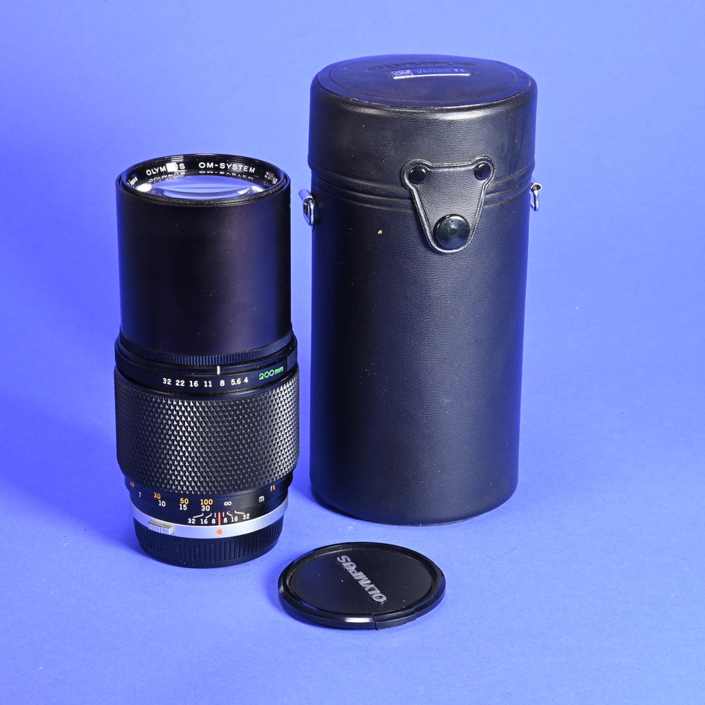 Olympus 200mm f/4 Zuiko MC Auto-T Lens for OM System | Blue Moon