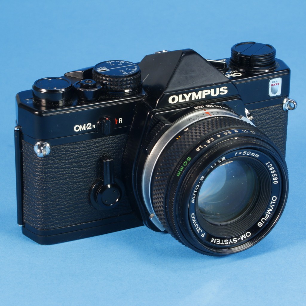 Olympus OM-2N Camera with 50mm f1.8 Lens | Blue Moon Camera