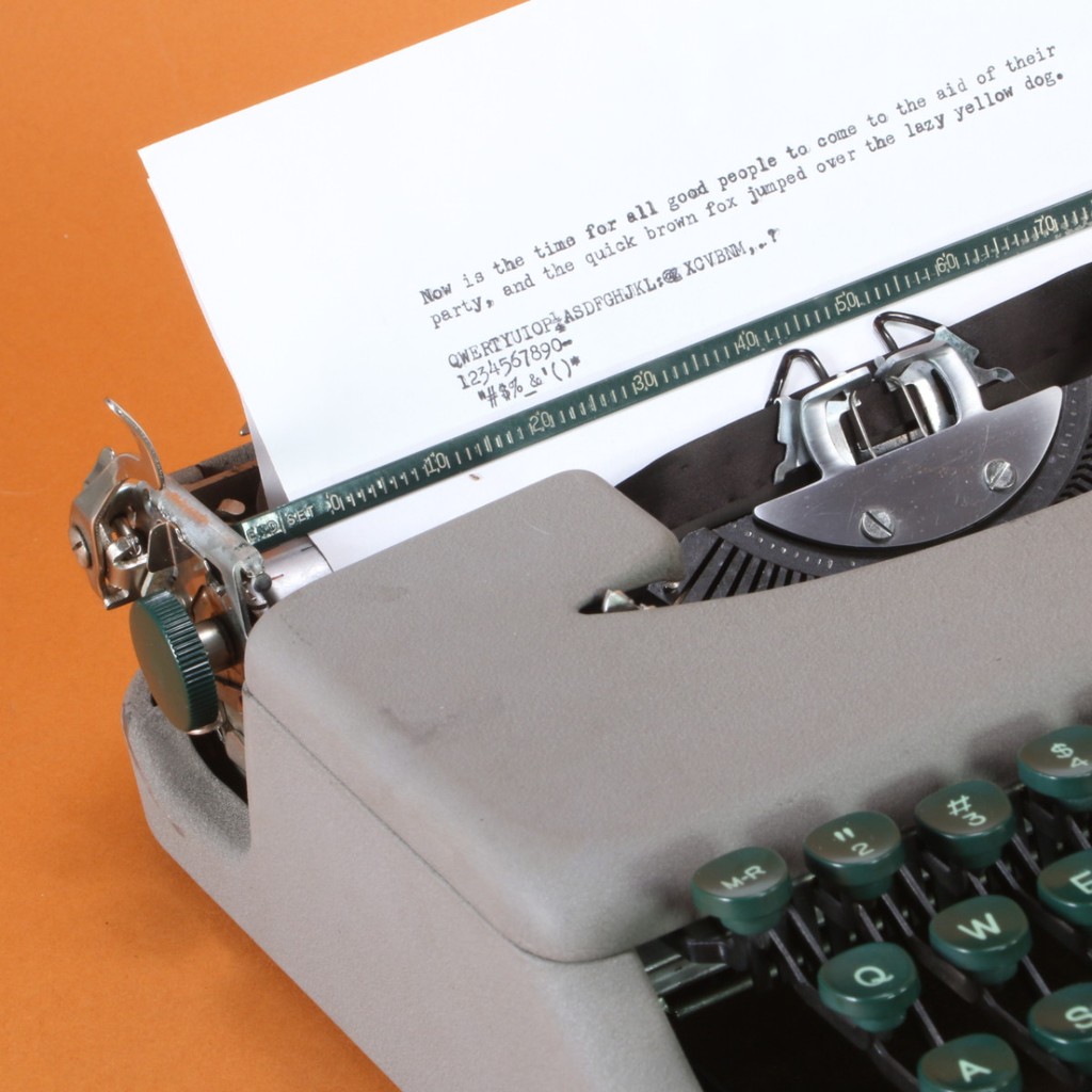 Smith Corona Skyriter - Classic Portable Manual Typewriter | Blue