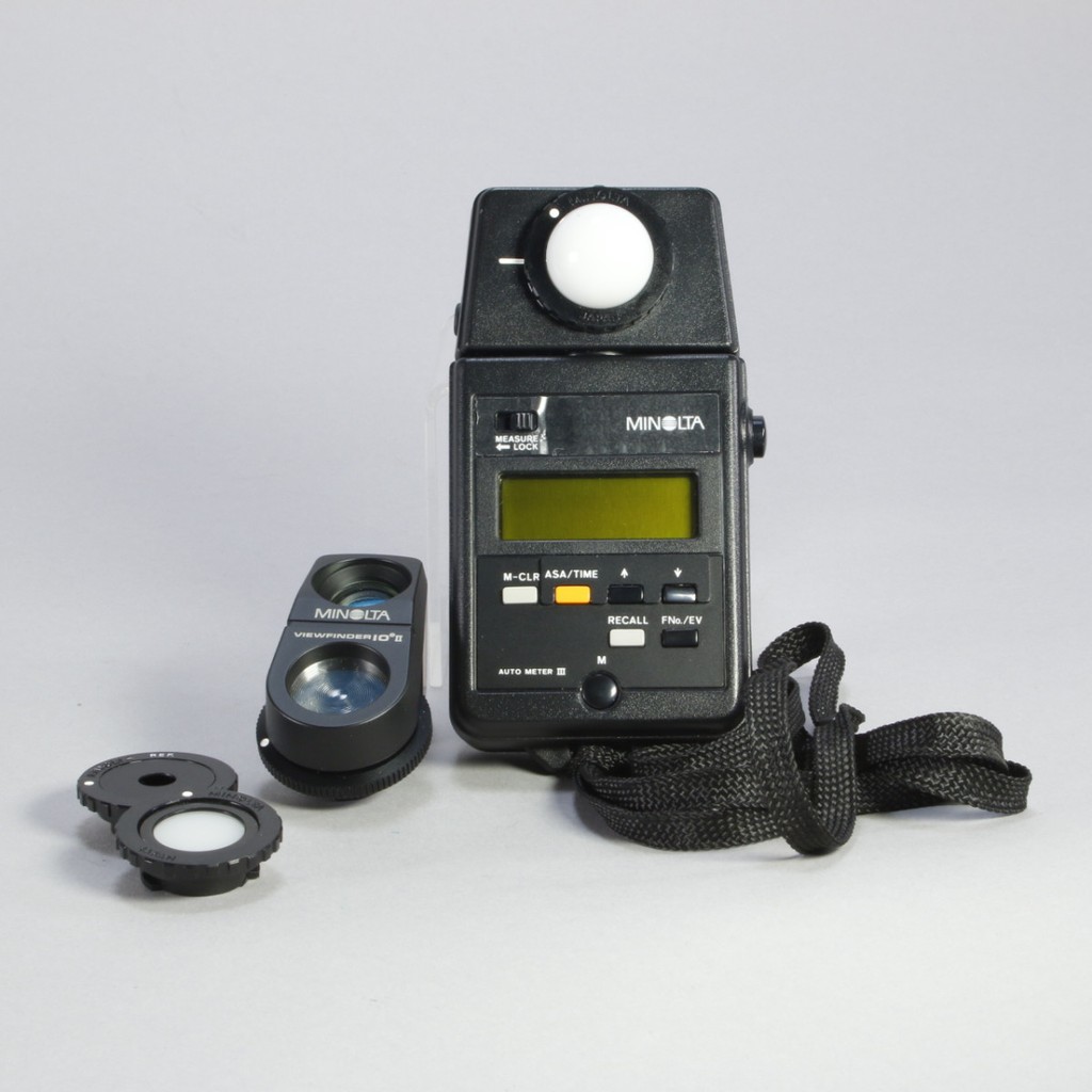 MINOLTA AUTO METER ⅢF　フラットディフューザー セット Minolta Auto Meter III Light Meter + Spot Attachment | Blue Moon