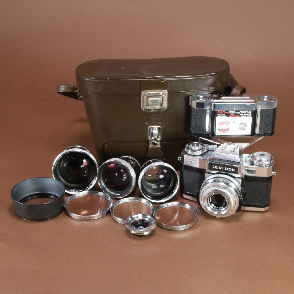 Zeiss Ikon Contaflex Super B Camera with Five Lenses | Blue Moon