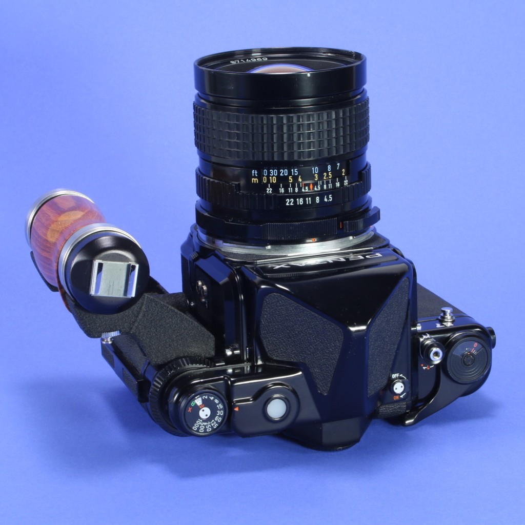 Used Pentax 67 Camera with Meter Prism - Medium Format SLR | Blue