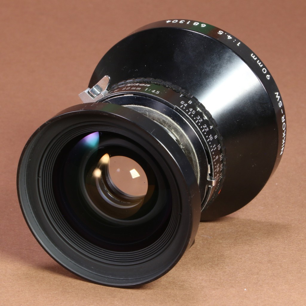 Nikon 90mm f4.5 Nikkor-SW Large Format Lens | Blue Moon Camera