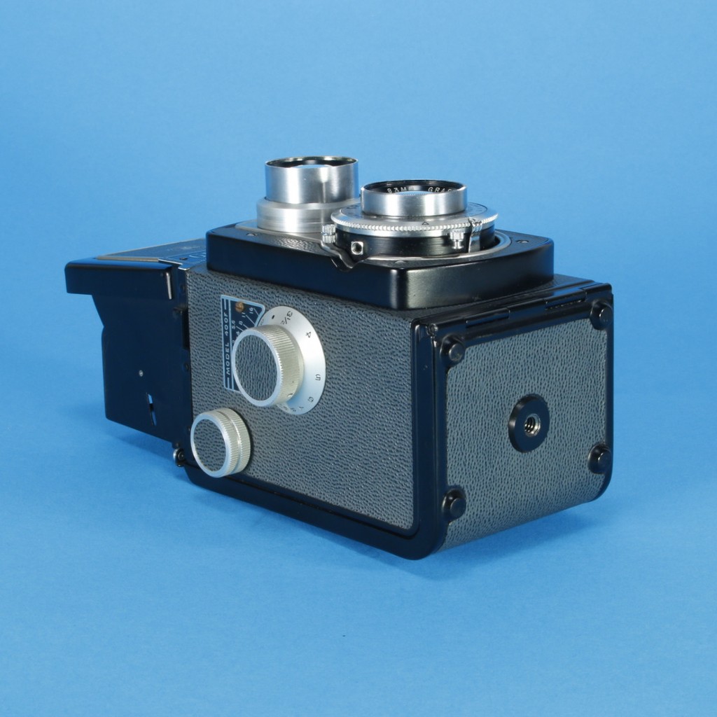 Graflex 22 Model 400F TLR Camera with 83mm f3.2 Optar Lens | Blue