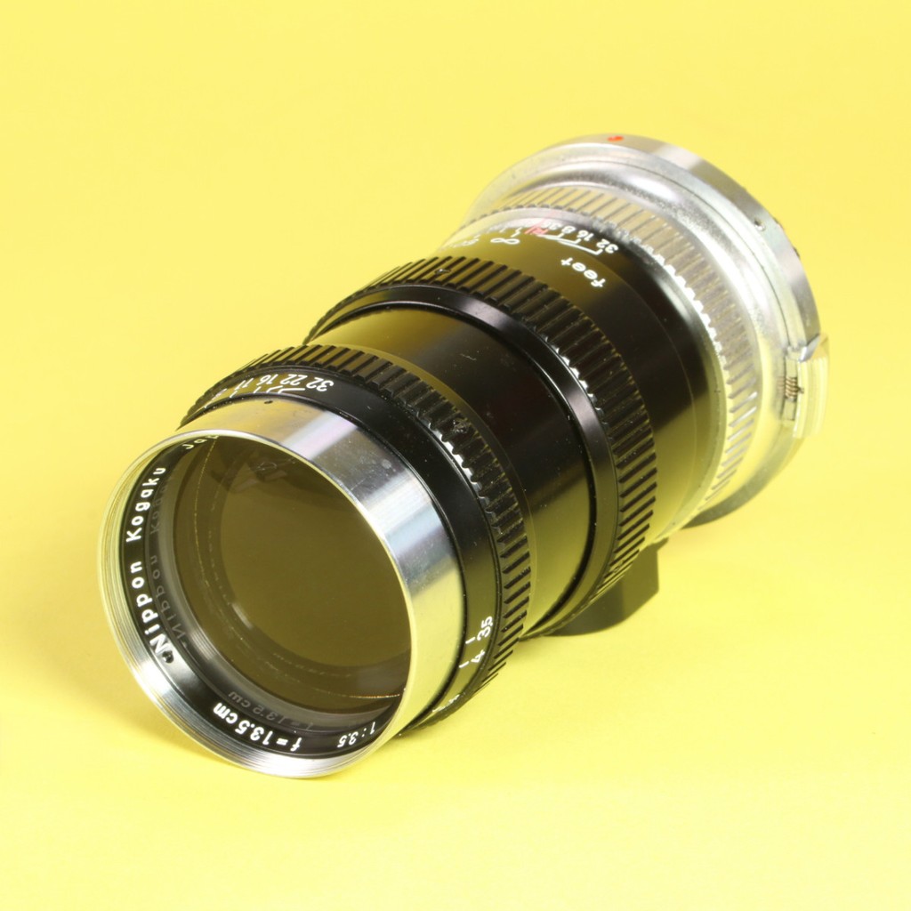 Nikon Nikkor-Q 13.5cm f/3.5 Lens for Nikon S Rangefinder | Blue