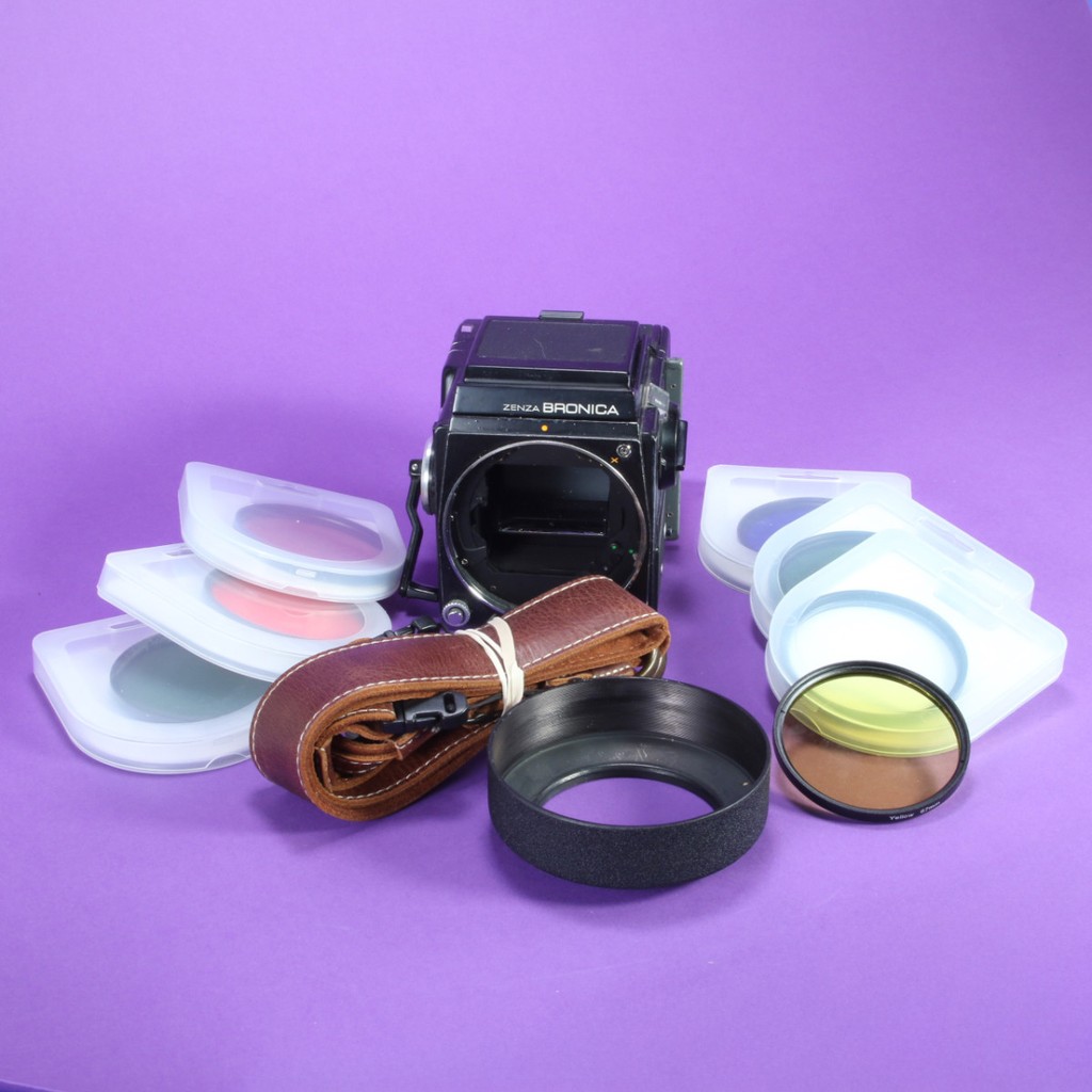 Bronica SQ-A Medium Format SLR Camera with 120 Film Back | Blue