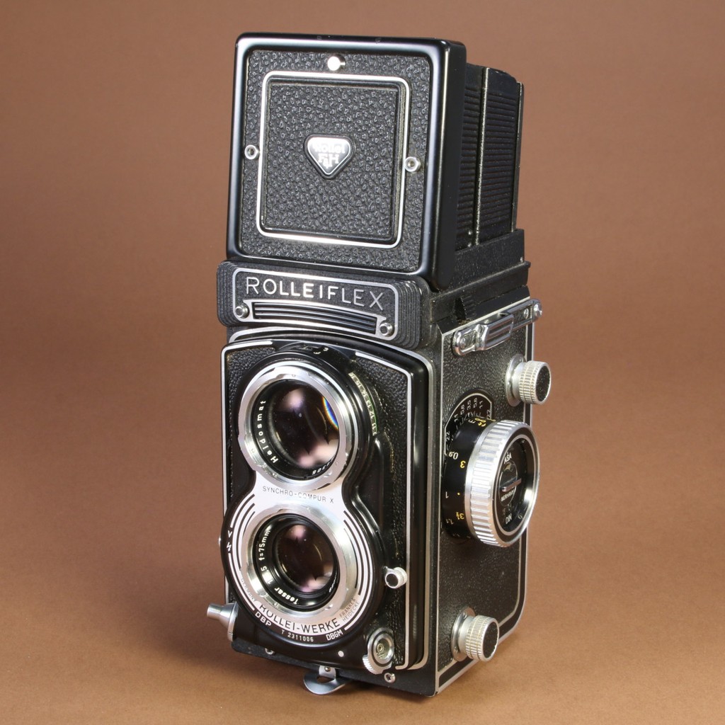 フィルムカメラ ROLLEI ROLLEIFLEX T Carl Zeiss lens#1480 Rollei Rolleiflex T Camera (6x4.5cm Modified) | Blue Moon Camera