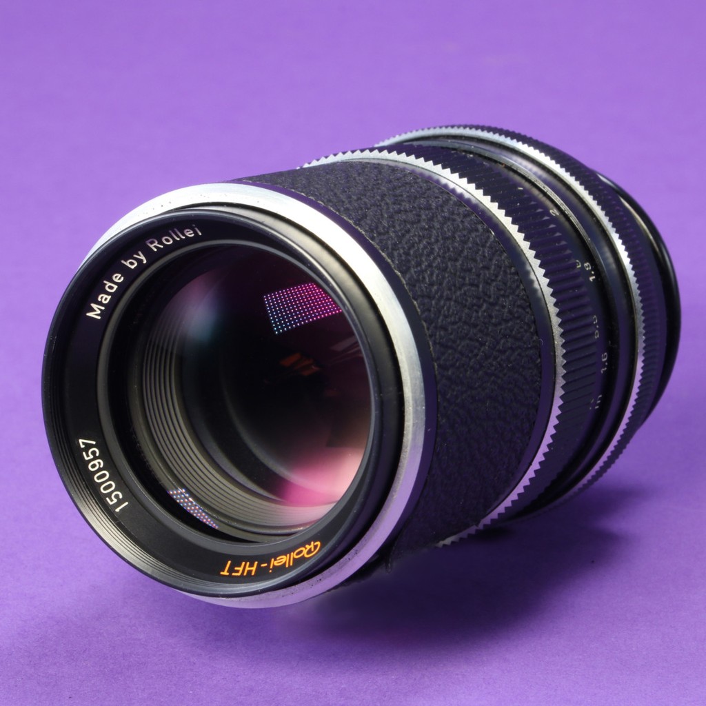 Rollei 135mm f4 Rollei-HFT Tele-Tessar Lens for Rollei SL35 | Blue