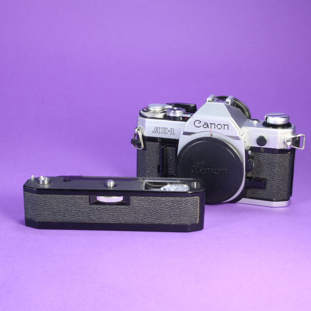 Canon AE-1 Camera with Power Winder A | Blue Moon Camera