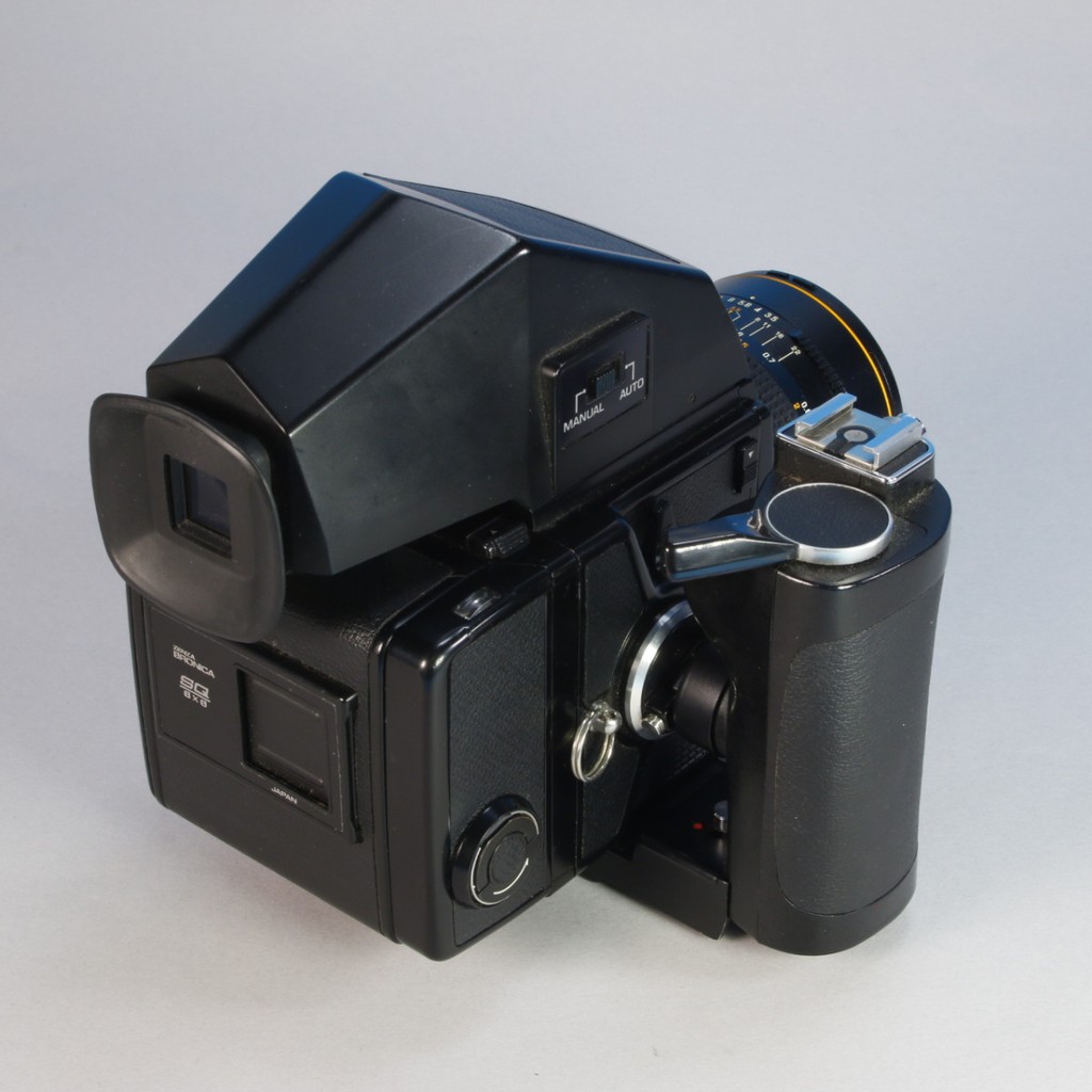 Bronica SQ-A Camera with Bronica 50mm f3.5 Zenzanon-S Lens | Blue