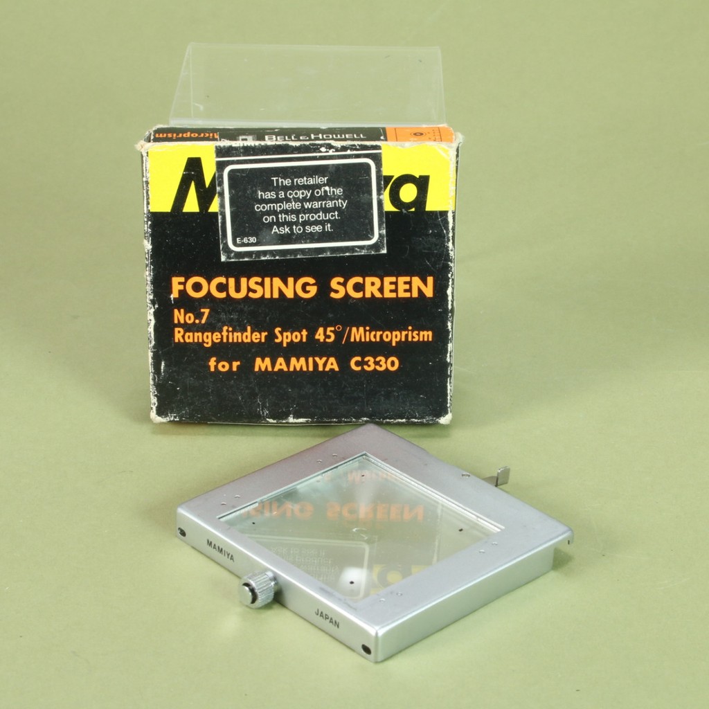 Used Mamiya C330 Focusing Screen No. 2 - Useful Mamiya TLR
