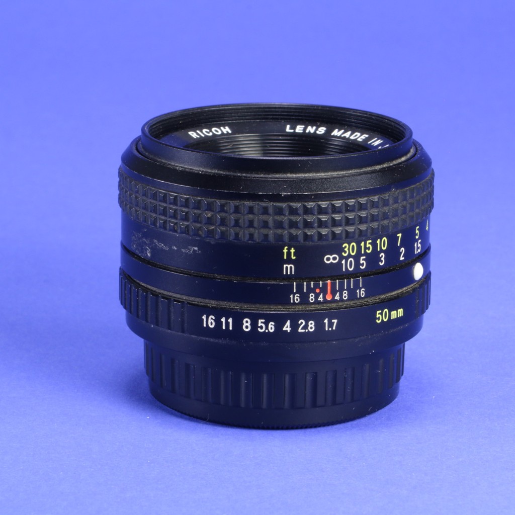 Ricoh 50mm f1.7 XR Rikenon Lens for Pentax PK | Blue Moon Camera