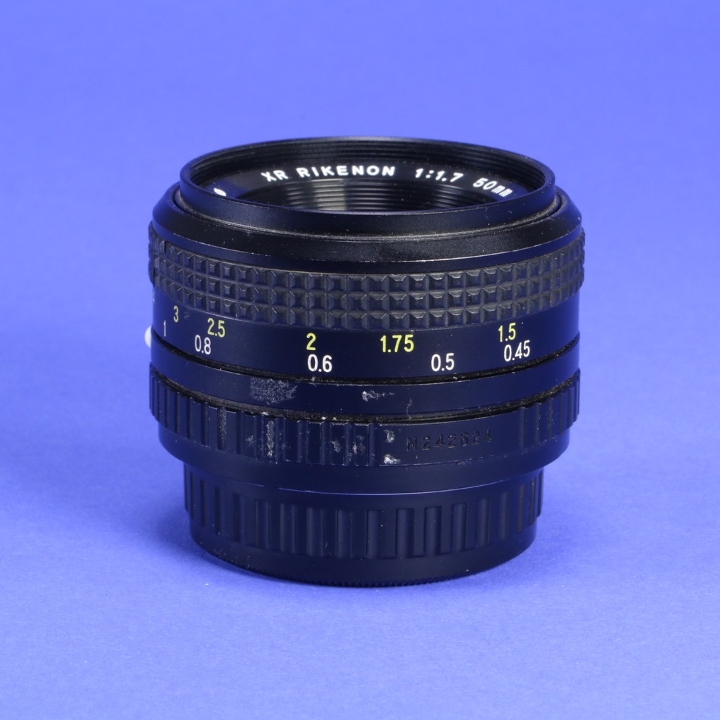 Ricoh 50mm f1.7 XR Rikenon Lens for Pentax PK | Blue Moon Camera