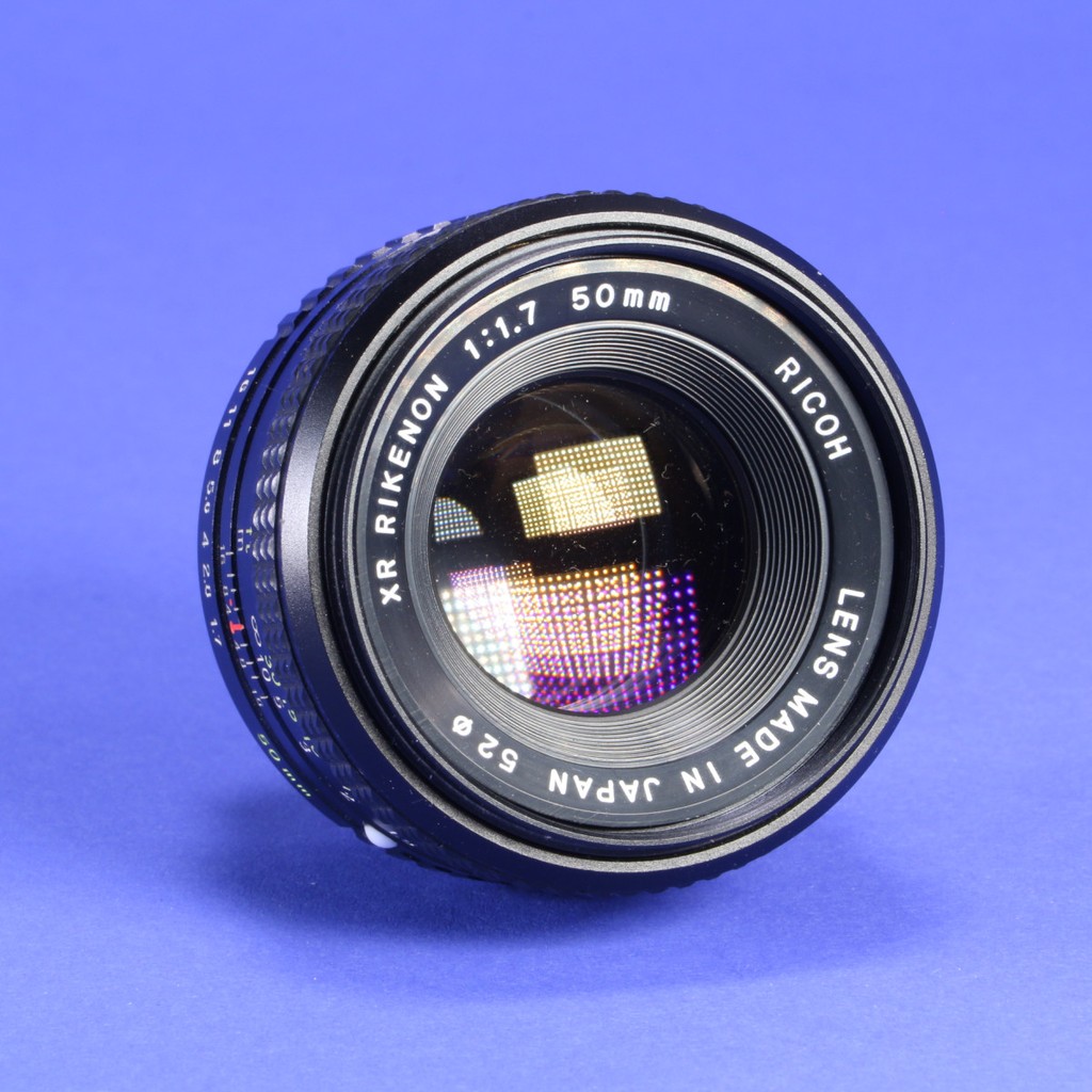 Ricoh 50mm f1.7 XR Rikenon Lens for Pentax PK | Blue Moon Camera