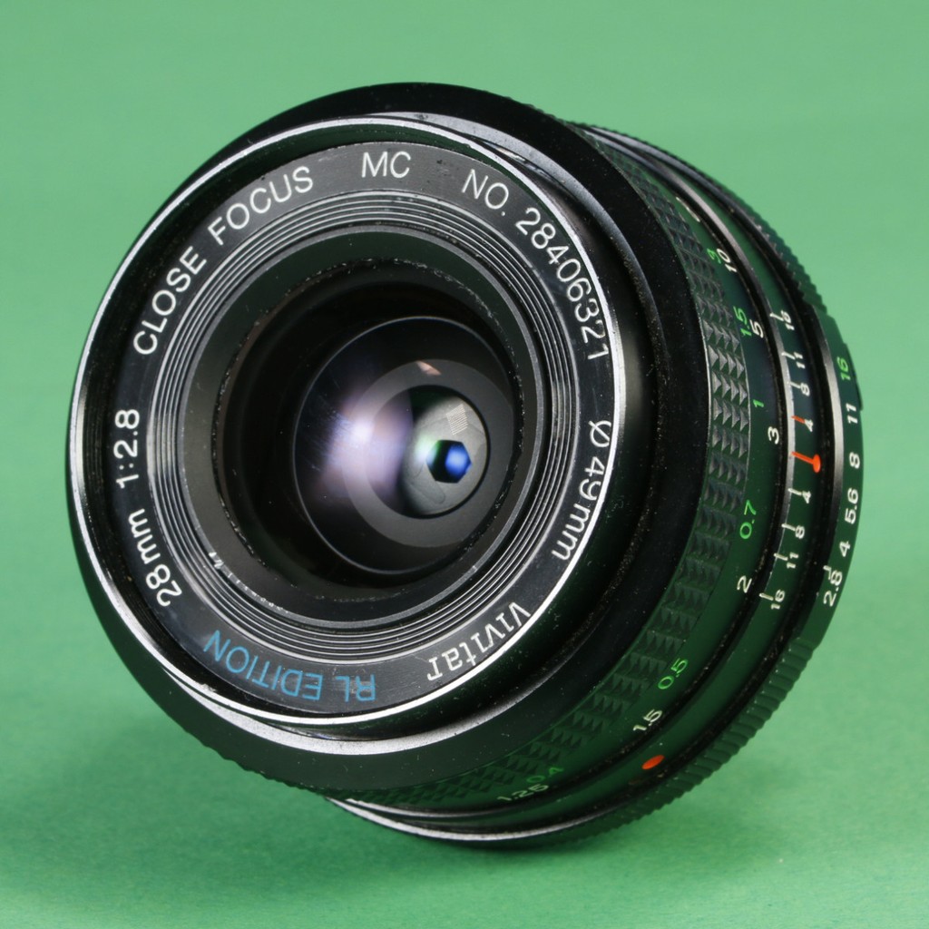 Vivitar 28mm f2.8 RL Edition Close Focus MC Lens for Minolta MD