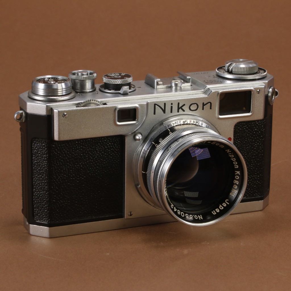 Nikon S2 (Black Dial) Camera with 5cm f1.4 Nikkor-S.C Lens | Blue