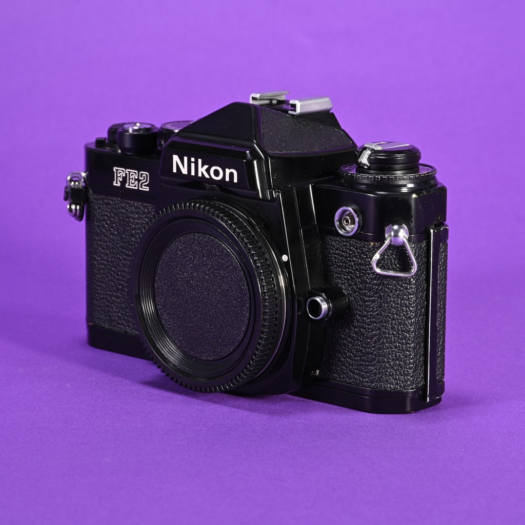 Nikon FE2 35mm SLR Camera - Black | Blue Moon Camera