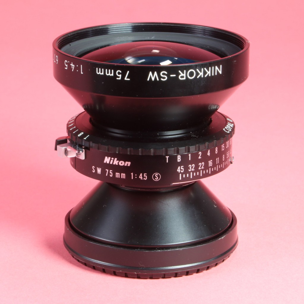 大判レンズ　ニコン　NIKKOR SW 75mm 4.5　中古 大判レンズ ニコン NIKKOR SW 75mm 4.5 中古 Yahoo!オークション