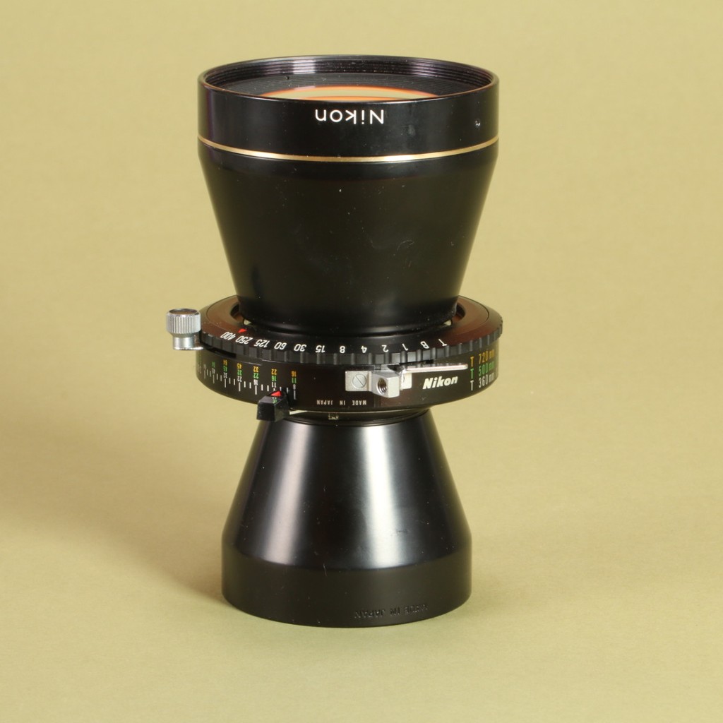 ニコン NIKKOR-T ED 360mm F8 TECHNIKAボード Nikon 360mm f8 Nikkor-T ED Large Format Telephoto Lens | Blue Moon