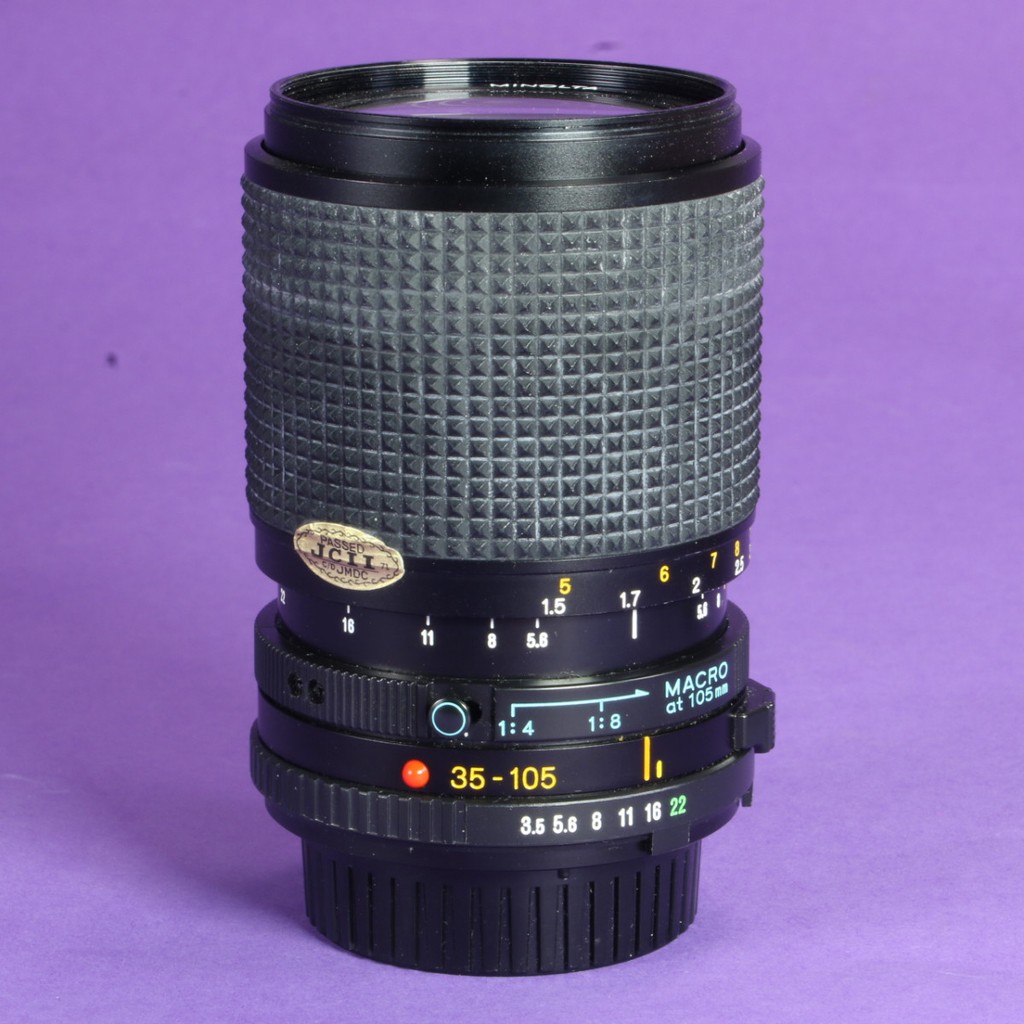 Minolta 35-105mm f3.5-4.5 Zoom Macro Lens for MD | Blue Moon Camera