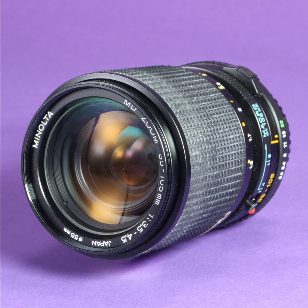 Minolta 35-105mm f3.5-4.5 Zoom Macro Lens for MD | Blue Moon Camera