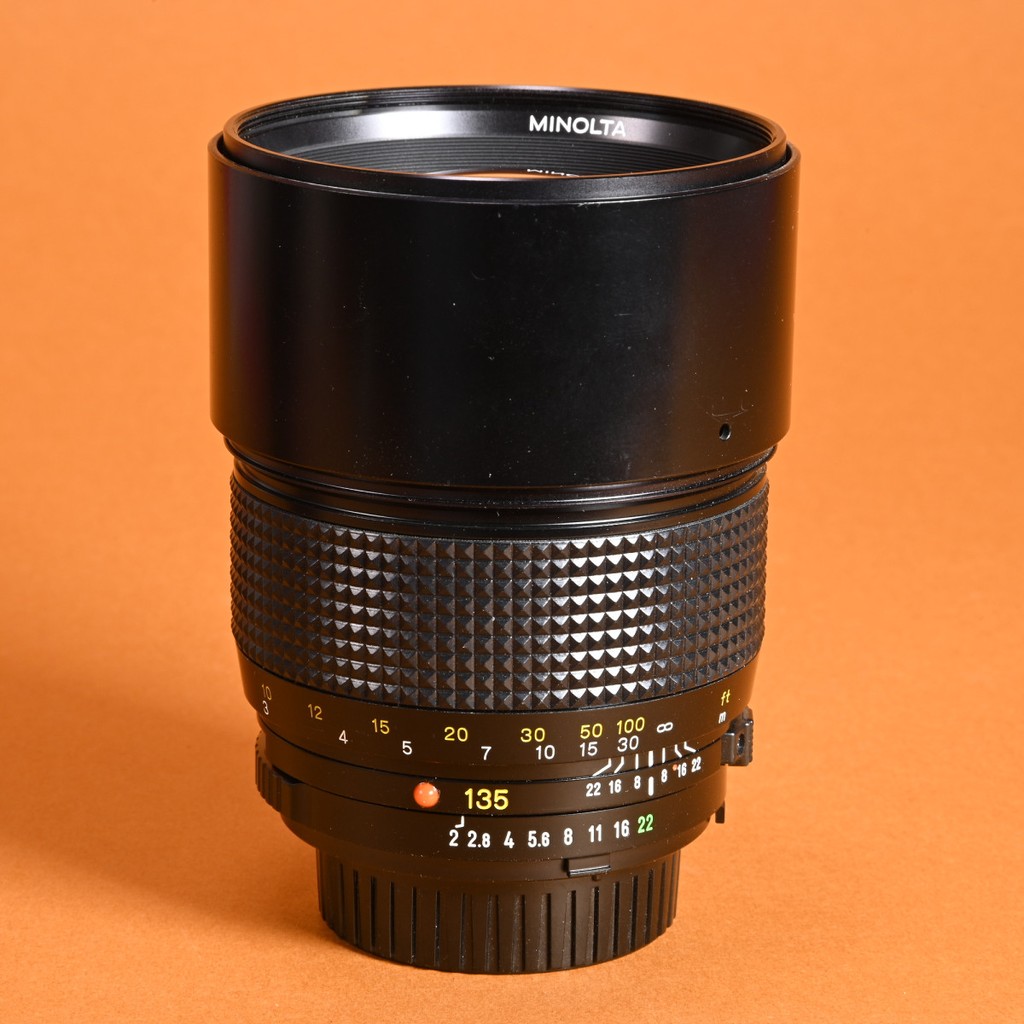 Minolta 135mm f/2 MD Telephoto Lens | Blue Moon Camera