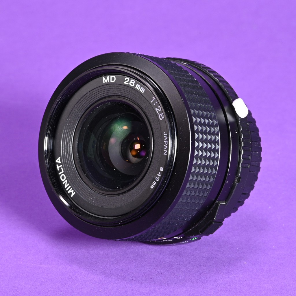 Minolta 28mm f2.8 MD Lens - Compatible with Early Minolta Cameras