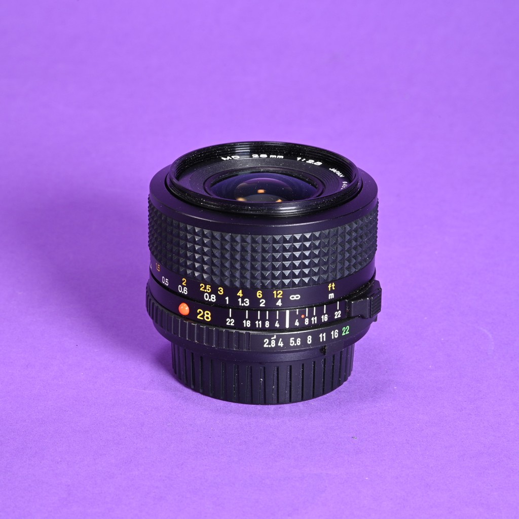 Minolta 28mm f2.8 MD Lens - Compatible with Early Minolta Cameras