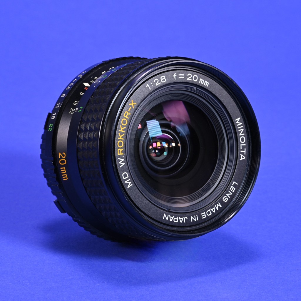 MINOLTA MD W.ROKKOR 20mm F2.8 単焦点 Minolta 20mm f2.8 W.Rokkor-X Lens | Vintage Prime Lens for MD