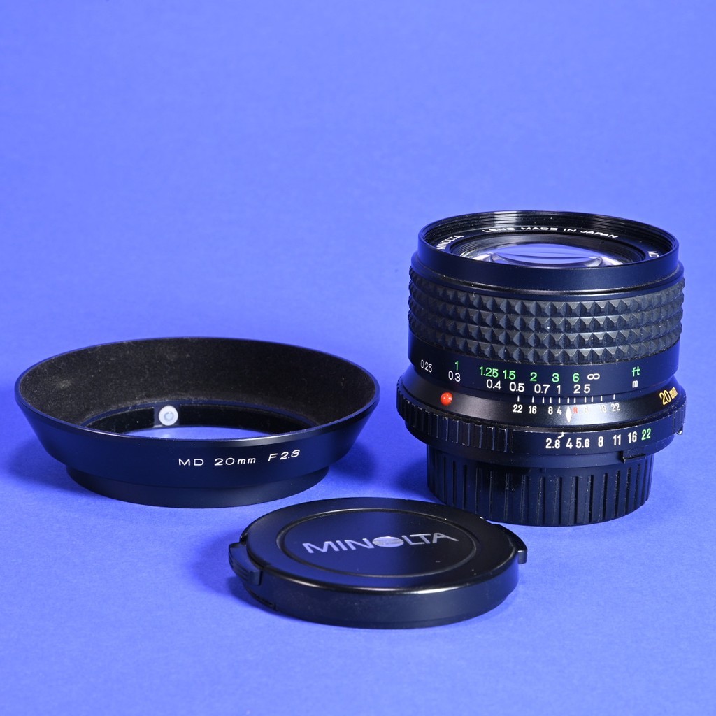 Minolta 20mm f2.8 W.Rokkor-X Lens | Vintage Prime Lens for MD