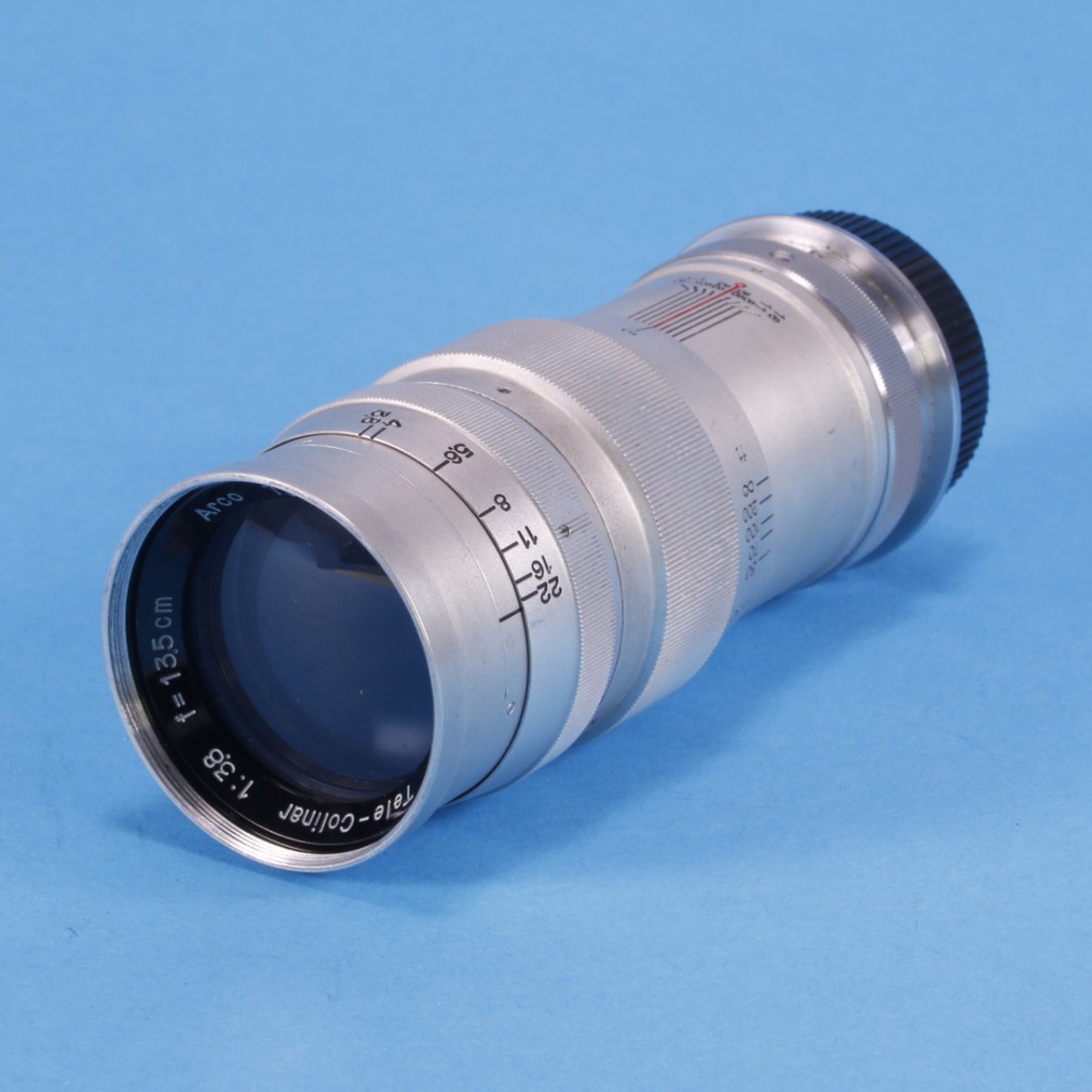 Arco Tokyo 13.5cm f3.8 Tele-Colinar C Lens for Leica M39 | Blue