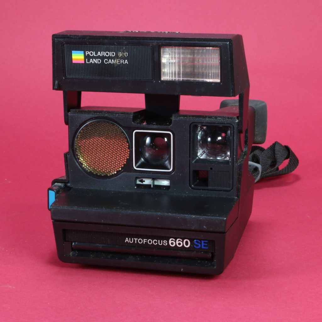 Used Polaroid 600 Land Camera Autofocus 660 SE - Vintage Instant