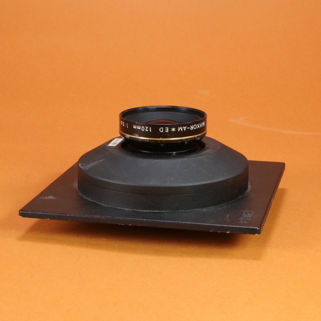 ニコン NIKKOR AM ED 120mm F5.6 凹みボード Used Nikon 120mm f5.6 Nikkor AM *ED Lens for Large Format