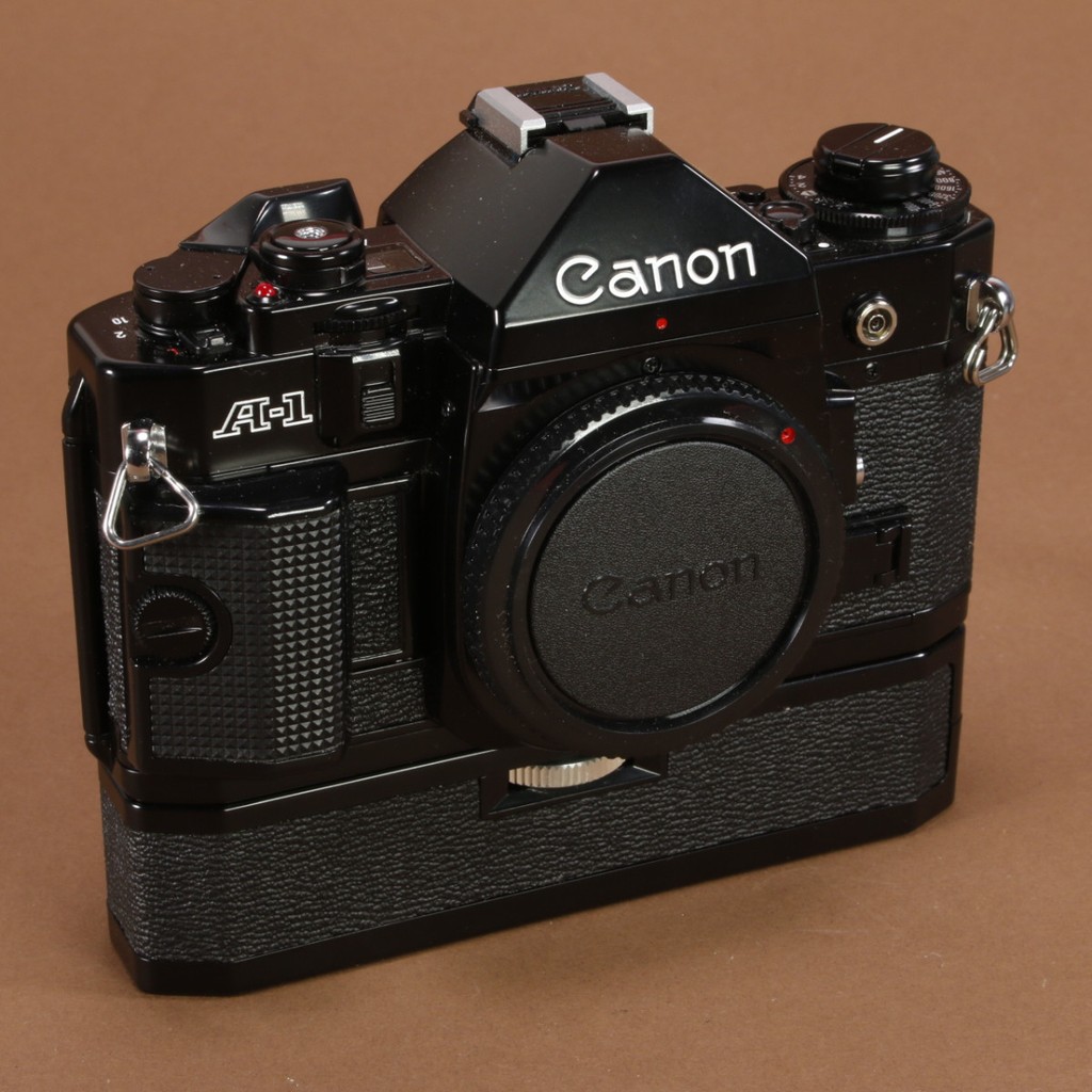Canon A-1 Camera with Power Winder A | Blue Moon Camera