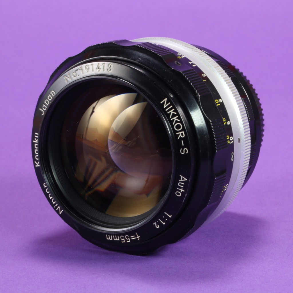 Nikon 55mm f1.2 Nikkor-S Non-AI Lens - Ultra-fast Prime Lens for