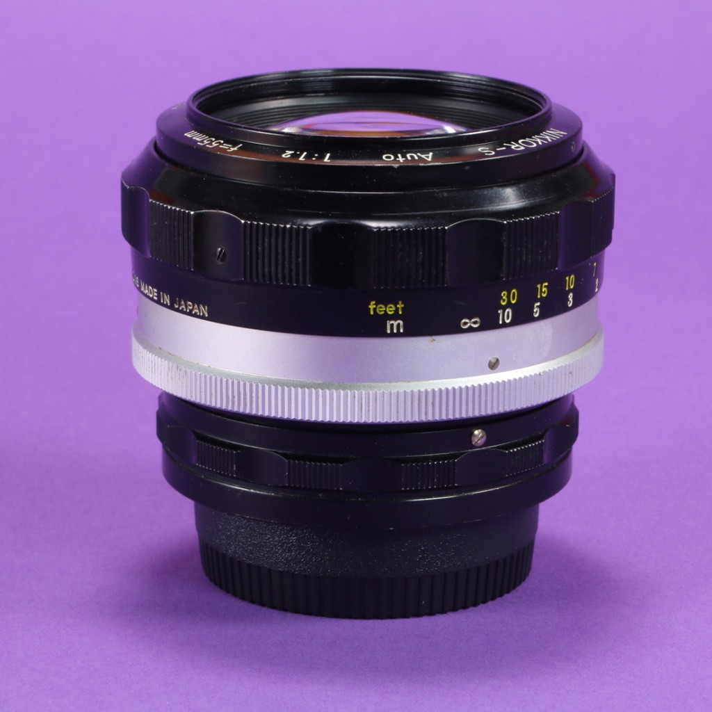 Nikon 55mm f1.2 Nikkor-S Non-AI Lens - Ultra-fast Prime Lens for