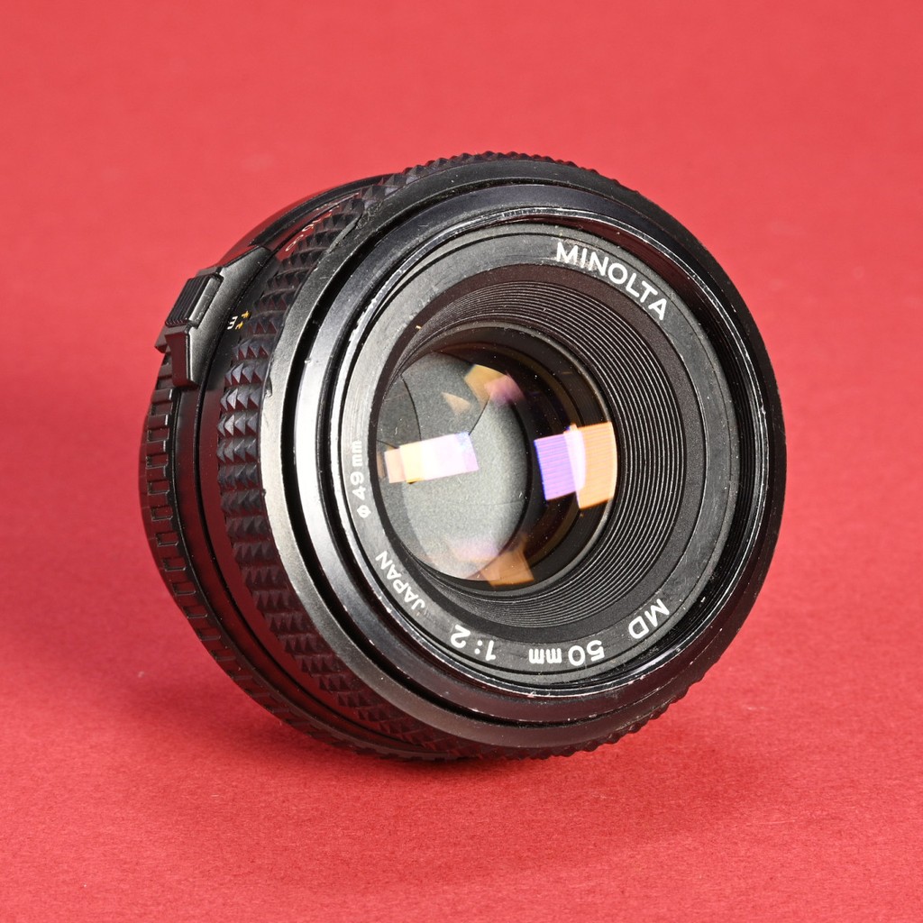 Minolta 50mm f/2 MD Mount Prime Lens | Blue Moon Camera