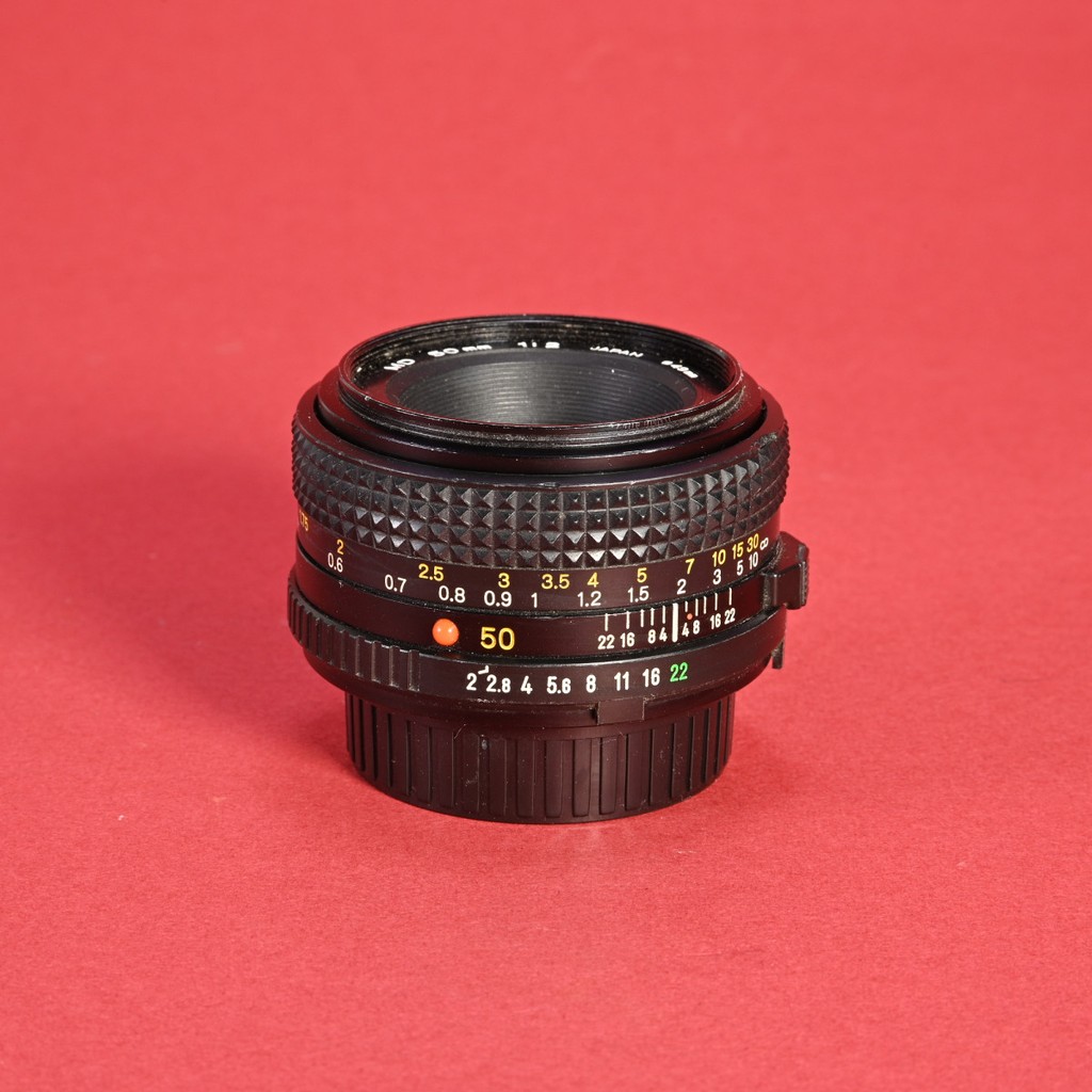 Minolta 50mm f/2 MD Mount Prime Lens | Blue Moon Camera