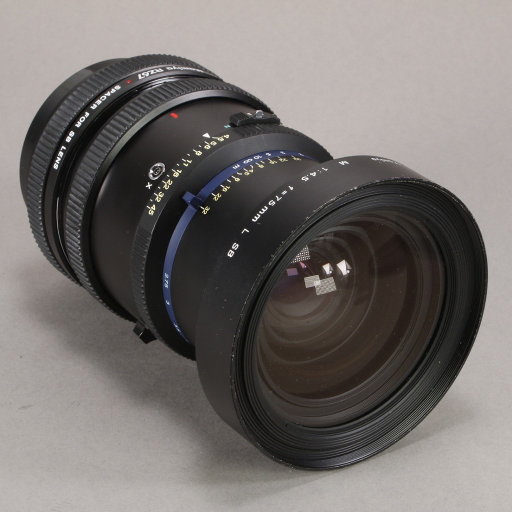 Mamiya 75mm f4.5 M L SB Lens for RZ67 | Blue Moon Camera