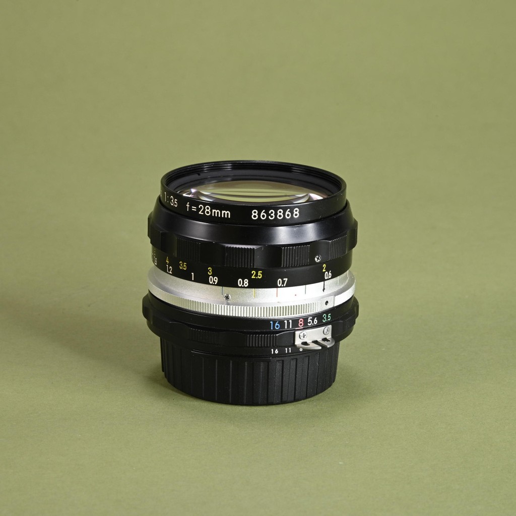★美品★Nikon ニコン NIKKOR-H.C 28mm F3.5 Ai改 Nikon 28mm f/3.5 Nikkor-H.C Non-AI Lens (AI Converted) | Blue Moon