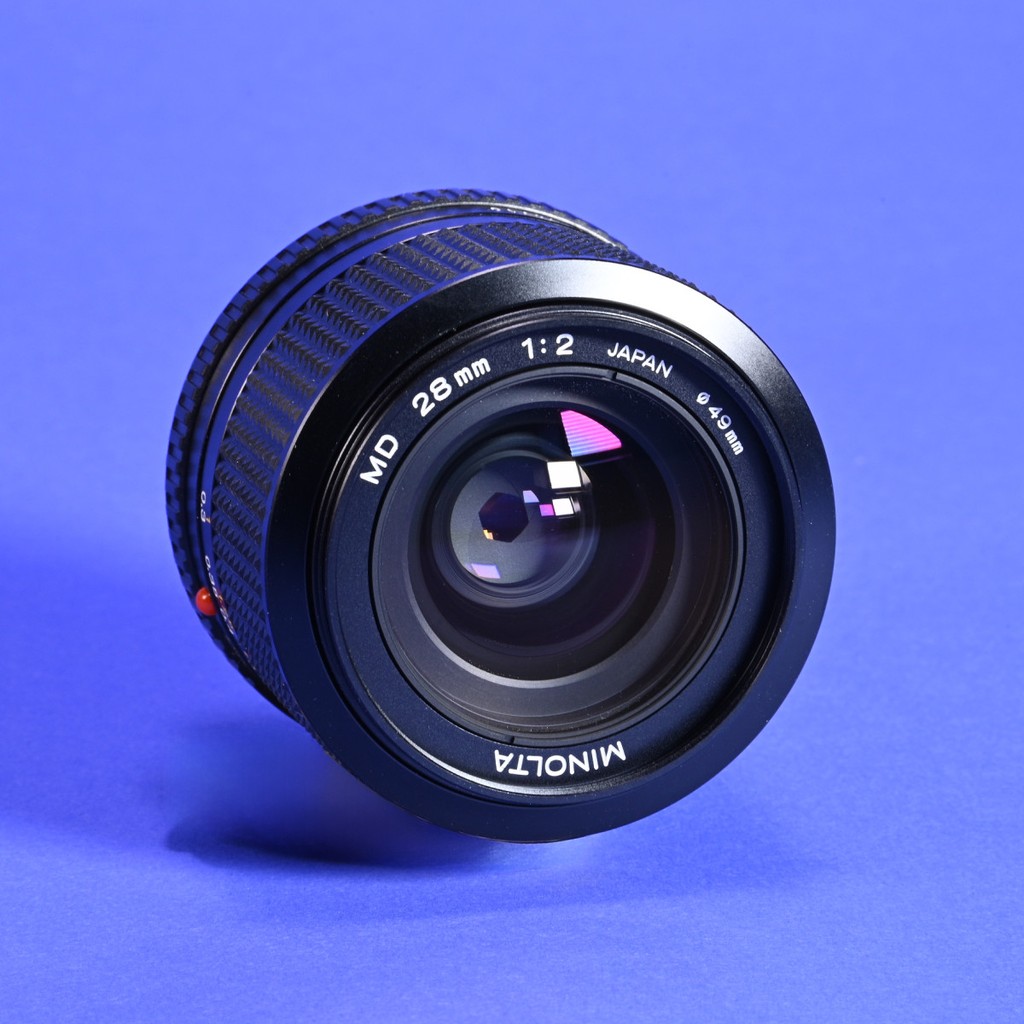 Minolta 28mm f2 Lens for MD - Rare Wide-Angle Manual Focus Lens