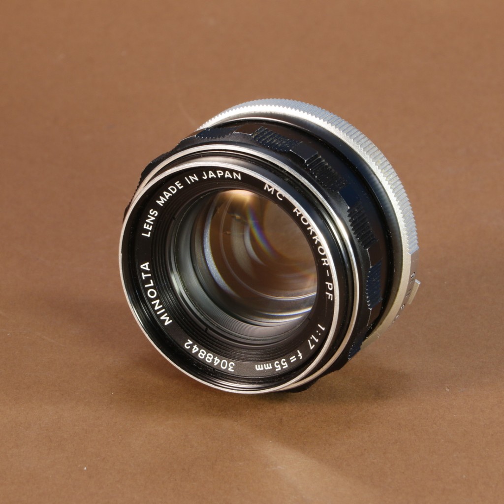 Minolta 55mm f1.7 Rokkor-PF Lens for MC | Blue Moon Camera