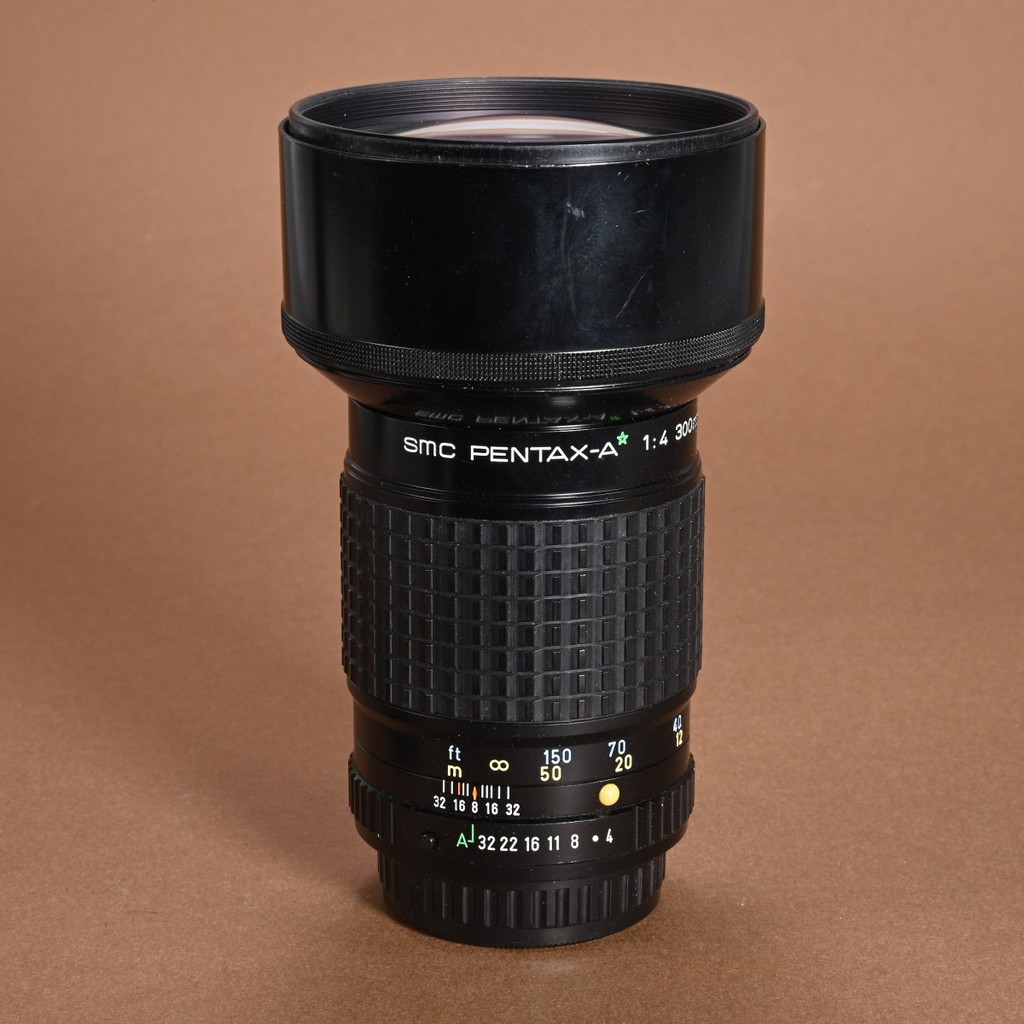 Pentax SMC-A 300mm f/4 Green Star ED Telephoto Lens (PK-A) | Blue