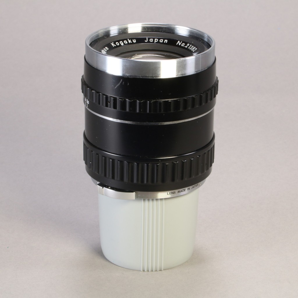 Nippon Kogaku Nikon 13.5cm f3.5 Nikkor-Q Lens for Bronica S | Blue