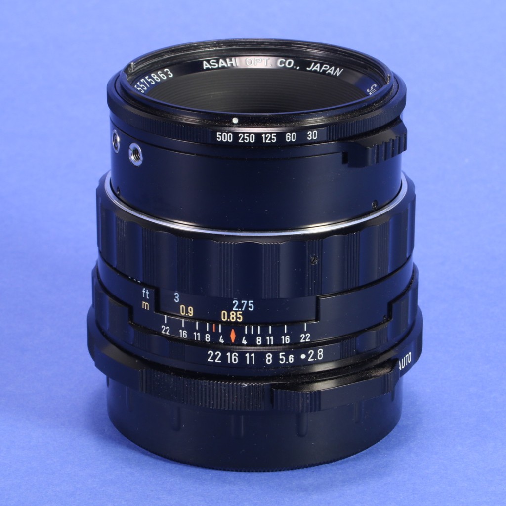 Used Pentax 90mm f2.8 Super-Multi-Coated Takumar Leaf Shutter Lens