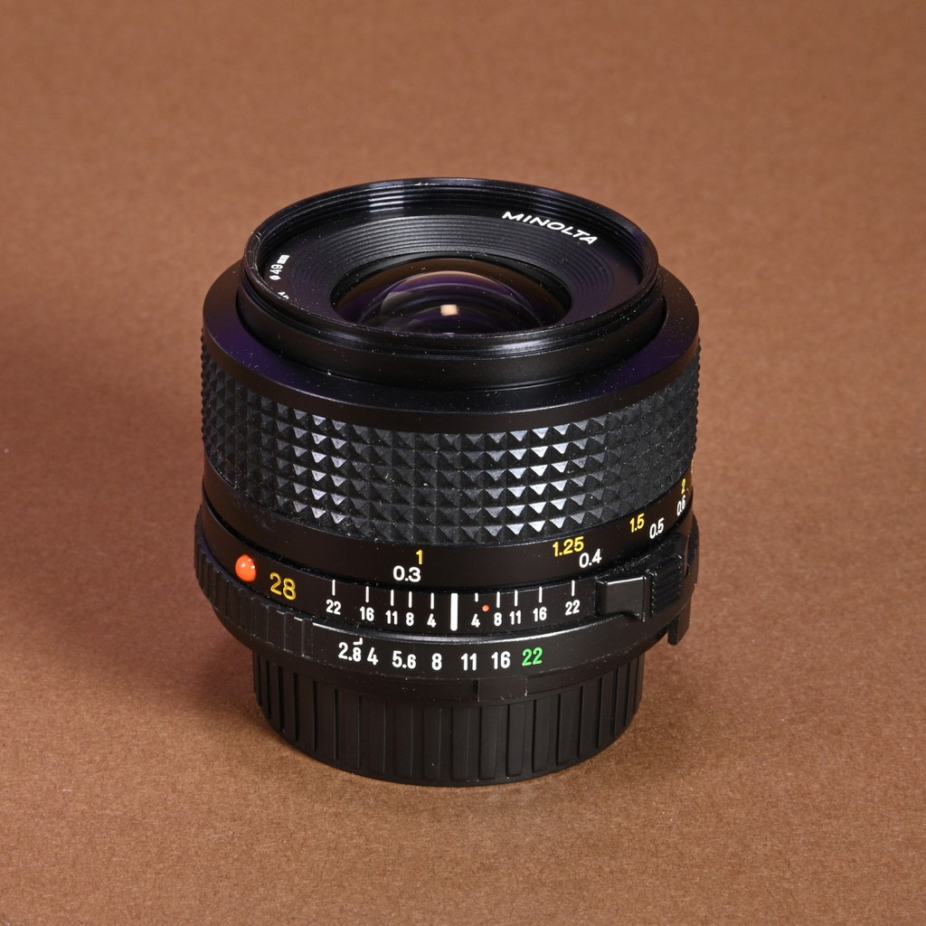 Minolta 28mm f/2.8 MD Mount Wide-Angle Lens | Blue Moon Camera