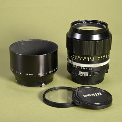 Nikon 105mm f4 Micro-Nikkor Lens for Nikon AIS | Blue Moon Camera
