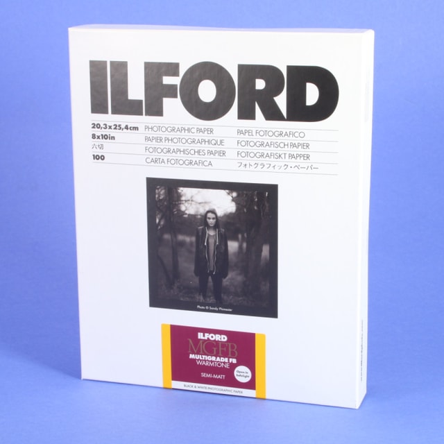 Ilford MGFB Multigrade FB Warmtone Semi-Matt 8x10 Paper - 100 Sheets