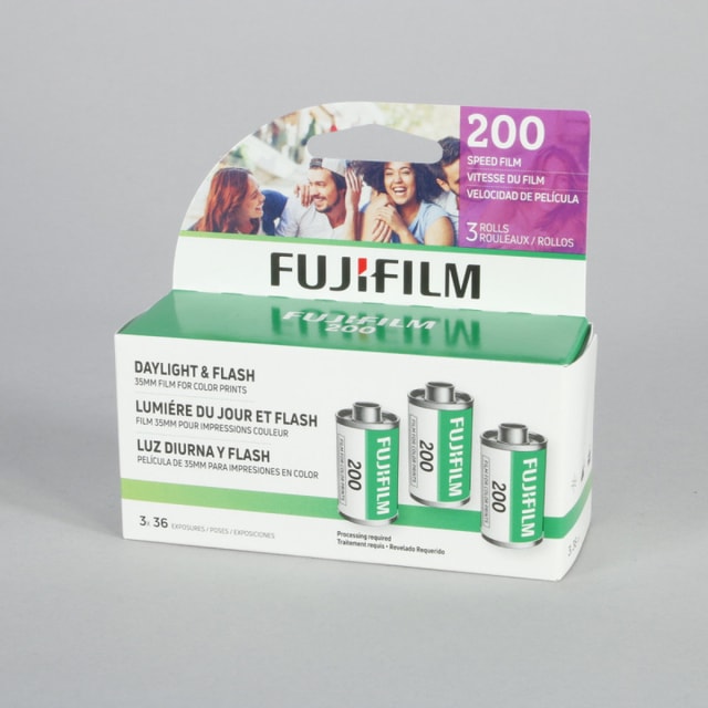Fujifilm 200 Color 35mm Film - 36 Exposures - Three Pack